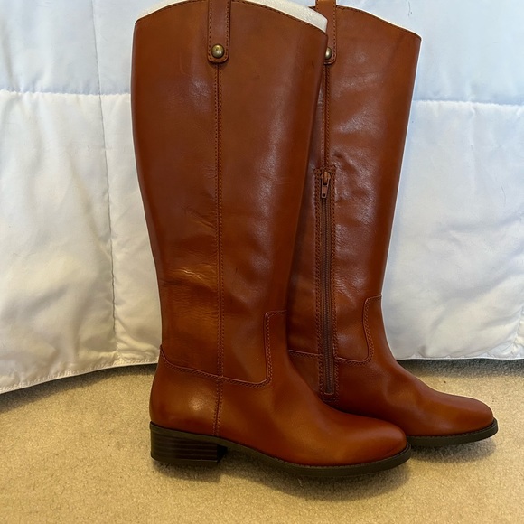NWT INC INTERNATIONAL concepts Fawne Wide Calf Riding Boot- Cognac - Picture 4 of 7